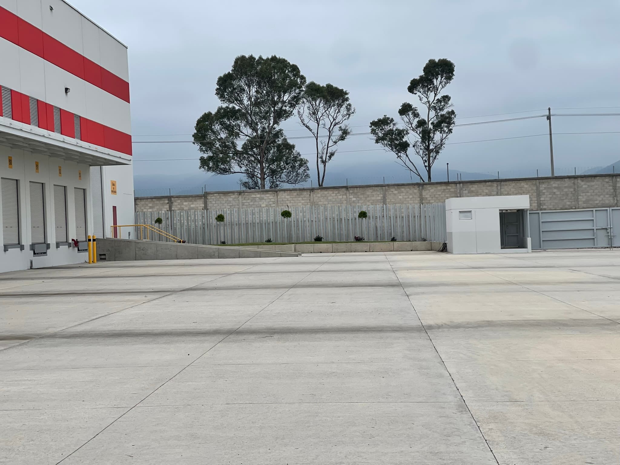 Segregated access for trucks, vehicles, and personnel